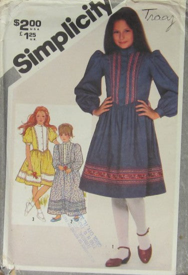 CHILD'S AND GIRLS' PULLOVER FITTED DRESS IN TWO LENGTHS