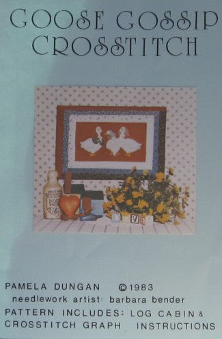 GOOSE GOSSIP CROSS STITCH