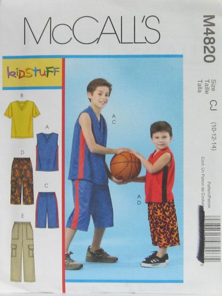 CHILDREN'S AND BOYS'T-SHIRT, SHORTS AND PANTS
