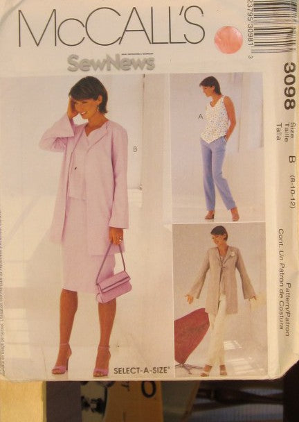 MISSES JACKET TOP  PANTS AND SKIRT