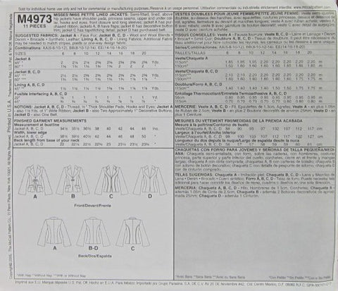 MISSES'/MISS PETITE LINED JACKETS