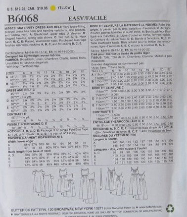 MISSES MATERNITY DRESS AND BELT