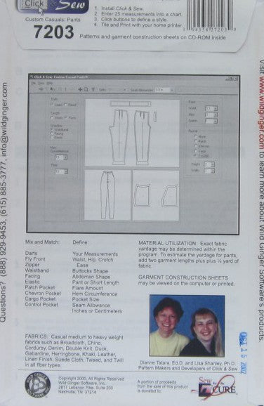 CUSTOM CLASSICS: PANTS CLICK AND SEW