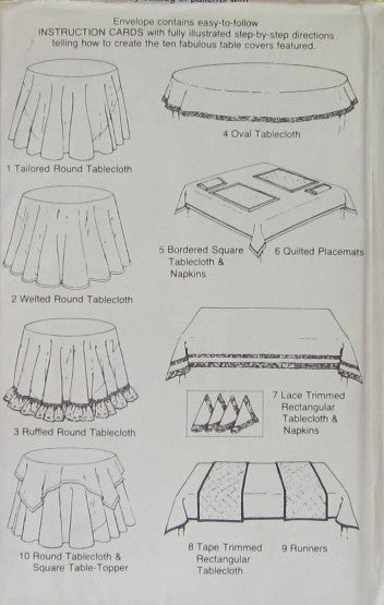 TABLE COVERS