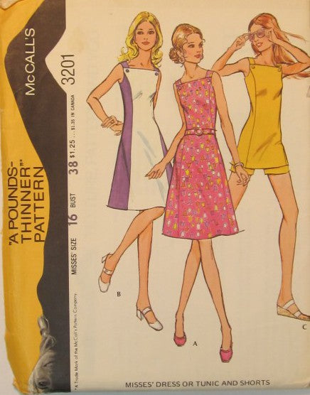MISSES DRESS OR TUNIC AND SHORTS