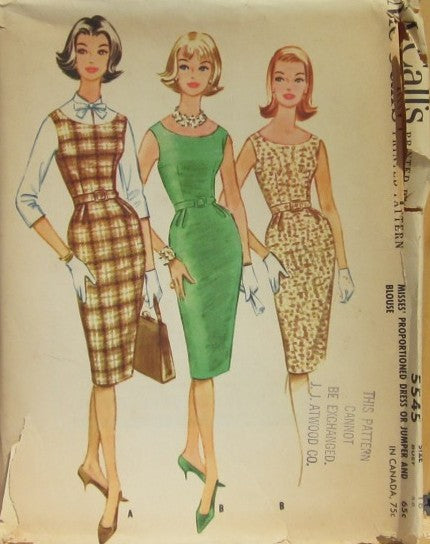 DRESS OR JUMPER AND BLOUSE
