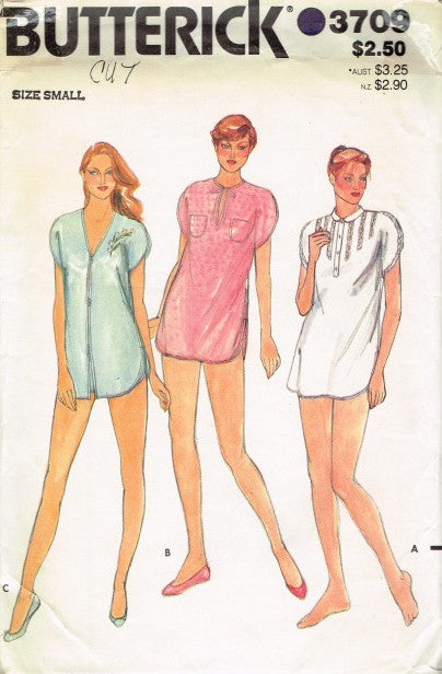 MISSES' NIGHTSHIRT AND SHORTS CUT