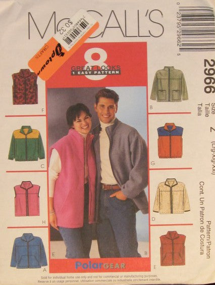MISSES MEN AND TEEN BOYS JACKET OR VEST