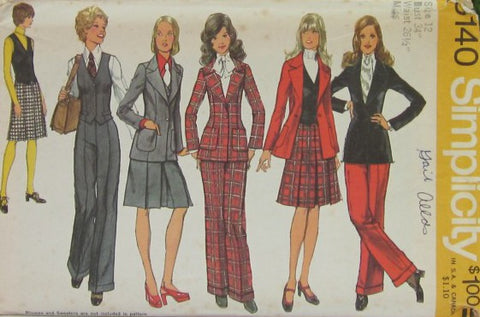 MISSES  BLAZER SKIRT VEST AND PANTS