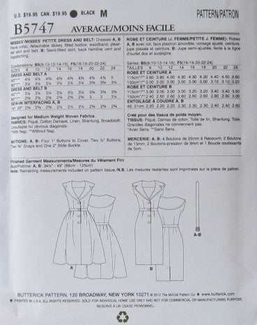 MISSES MISSES PETITE DRESS AND BELT