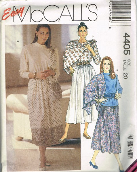 MISSES' TOPS, SKIRT AND SCARVES