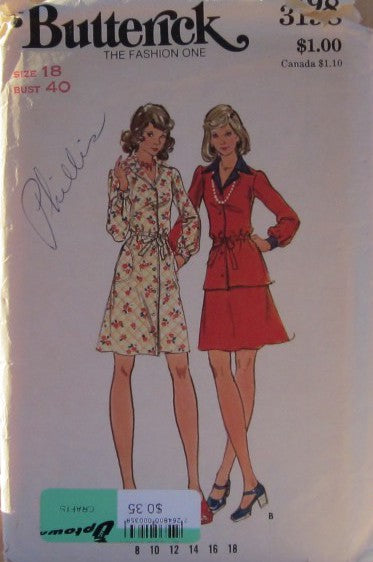 MISSES DRESS TOP AN SKIRT
