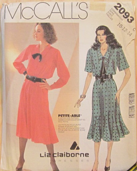 MISSES' DRESS AND TIE