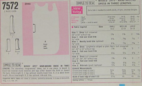MISSES WRAP-ROUND DRESS