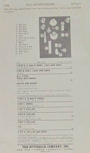 DOLL IN FOUR VERSIONS
