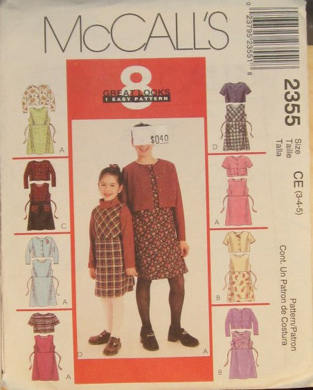CHIDRENS AND GIRLS UNLINED JACKET AND DRESS OR JUMPER