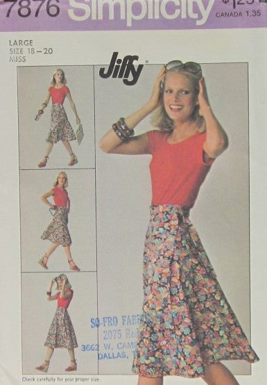 MISSES FRONT WRAP SKIRT