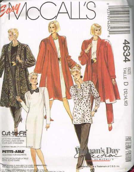 MISSES' UNLINED COAT, DRESSES, TUNIC AND PANTS