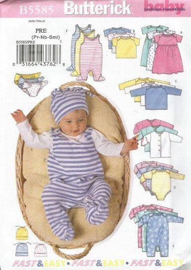 INFANTS'  JACKET, DRESS, TOP, ROMPER, DIAPER COVER AND HAT