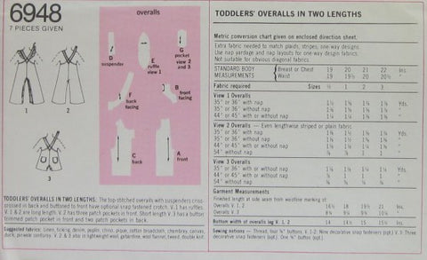 TODDLERS OVERALLS IN TWO LENGTHS