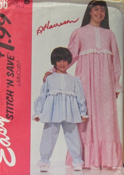 CHILDREN'S AND GIRLS' NIGHTGOWN AND PAJAMAS