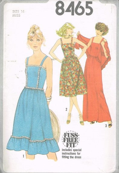 MISSES SUNDRESS IN TWO LENGTHS AND SHAWL  A FUSS-FREE FIT tm