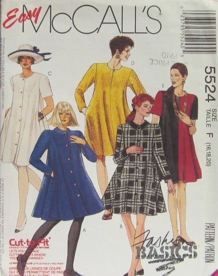 MISSES' TRAPEZE DRESS