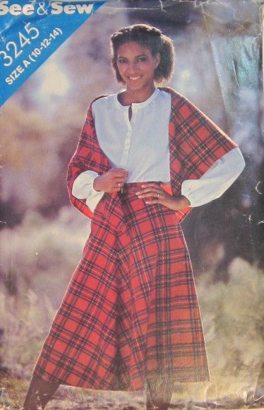 MISSES SKIRT AND SHAWL