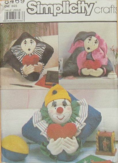 CLOWN PILLOWS-ONE SIZE