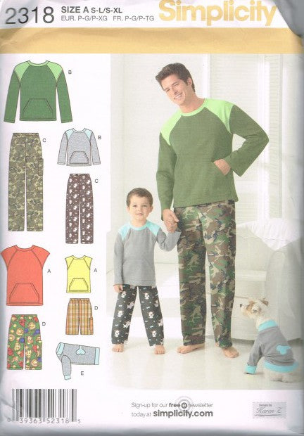 BOYS' AND MEN'S PANTS OR SHORTS, KNIT TOP AND KNIT TOP FOR