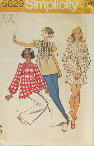 YOUNG JUNIOR/TEENS MINI-DRESS OR TUNIC