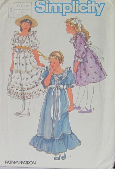 GIRLS' EASY-TO -SEW DRESS IN THREE LENGTHS