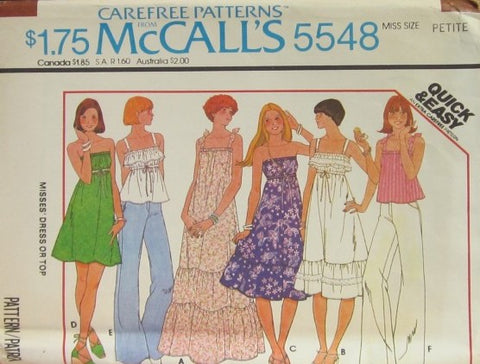 MISSES' DRESS OR TOP