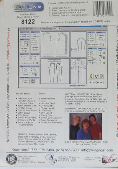 BOYS' SHIRTS AND PANTS CLICK AND SEW