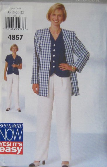 MISSES JACKET AND PANTS