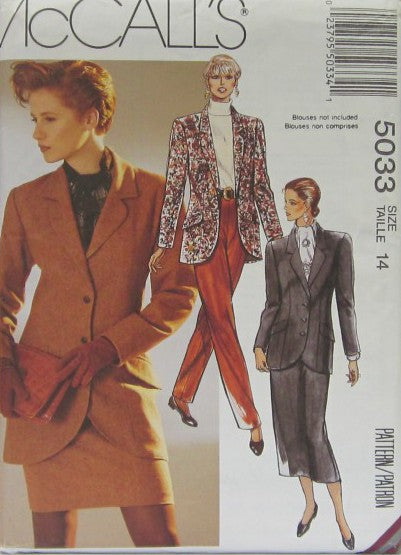 MISSES LINED JACKET SKIRT IN TWO LENGTHS AND PANTS