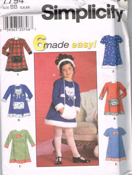 CHILD'S DRESS AND MUFF