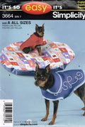 DOG COAT IN THREE SIZES AND PET BED