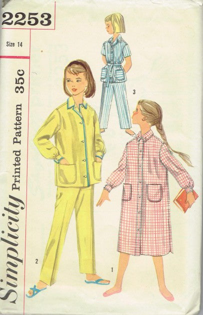 GIRLS' TWO-PIECE PAJAMA AND NIGHTSHIRT