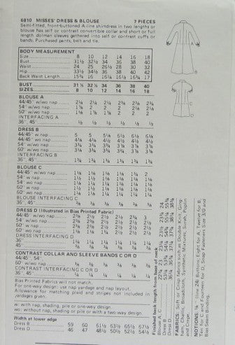 MISSES DRESS AND BLOUSE