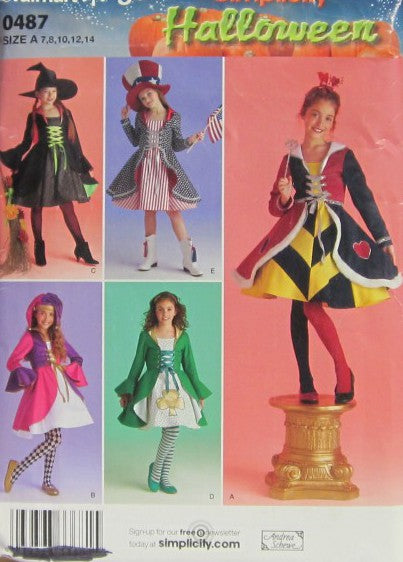 GIRLS' COSTUME AND HAT...HAT IN THREE SIZES S(20