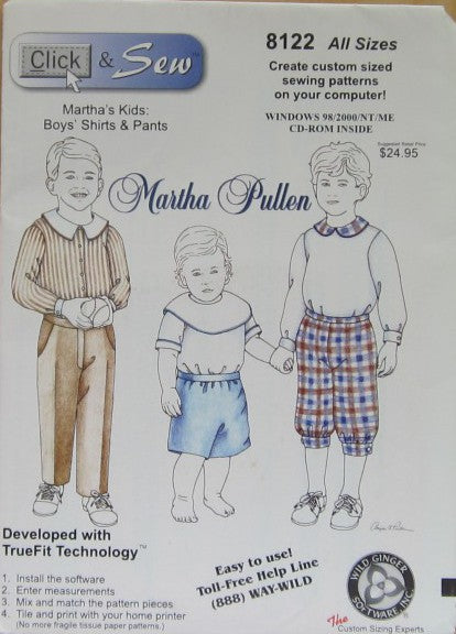 BOYS' SHIRTS AND PANTS CLICK AND SEW
