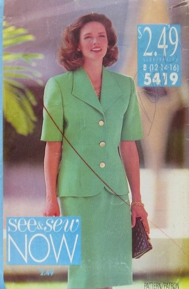 MISSES' JACKET AND DRESS