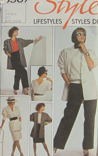 MISSES SKIRT PANTS TOP AND JACKET