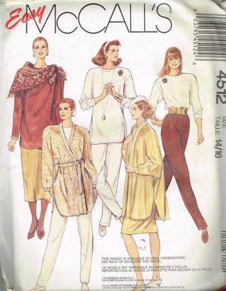 MISSES' JACKET AND TIE BELT, TOPS, SKIRTS AND PANTS