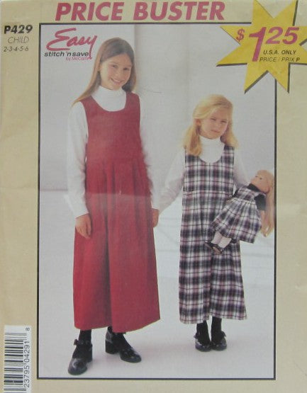 CHILDRENS AND GIRLS JUMPER AND JUMPER FOR 18"