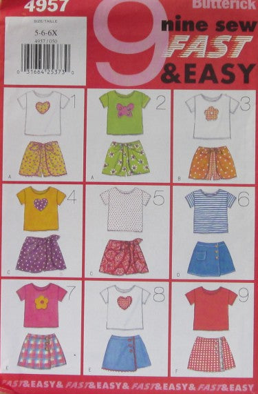 CHILDRENS T-SHIRT AND  SKORT