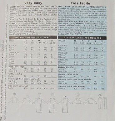 MISSES/MISSES PETITE TOP GOWN AND PANTS