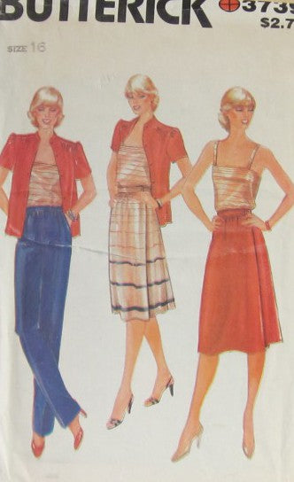 MISSES/MISSES PETITE JACKET CAMISOLE SKIRT AND PANTS