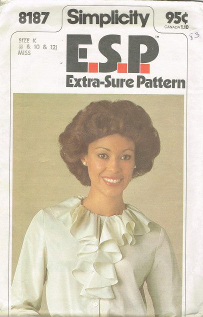 MISSES' RUFFLED BLOUSE